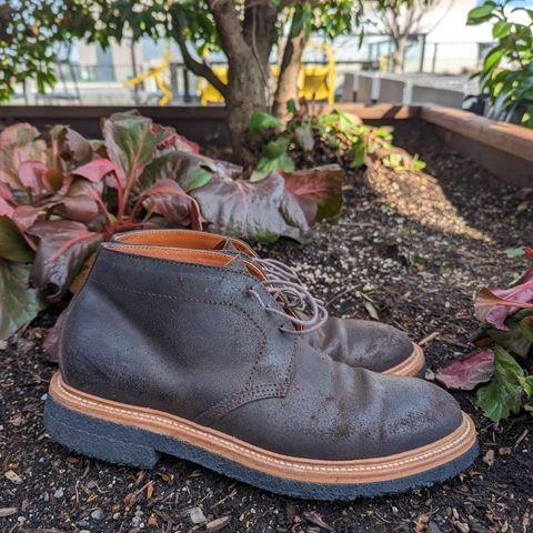 View photo of Grant Stone Chukka in C.F. Stead Earth Waxy Commander Suede