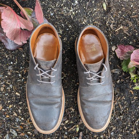 View photo of Grant Stone Chukka in C.F. Stead Earth Waxy Commander Suede