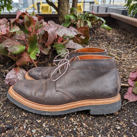 View photo of Grant Stone Chukka in C.F. Stead Earth Waxy Commander Suede