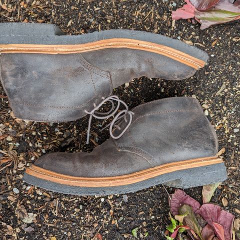 View photo of Grant Stone Chukka in C.F. Stead Earth Waxy Commander Suede