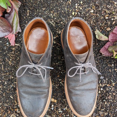 View photo of Grant Stone Chukka in C.F. Stead Earth Waxy Commander Suede