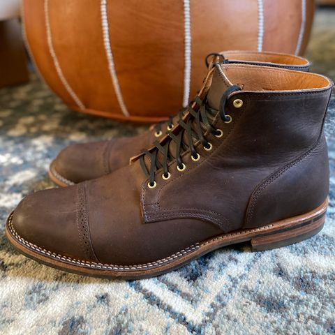 View photo of Viberg Service Boot BCT in Maryam 1071 Port Vitello Calf