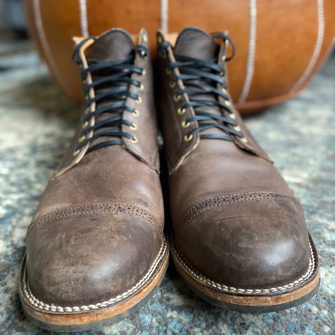 View photo of Viberg Service Boot BCT in Maryam 1071 Port Vitello Calf