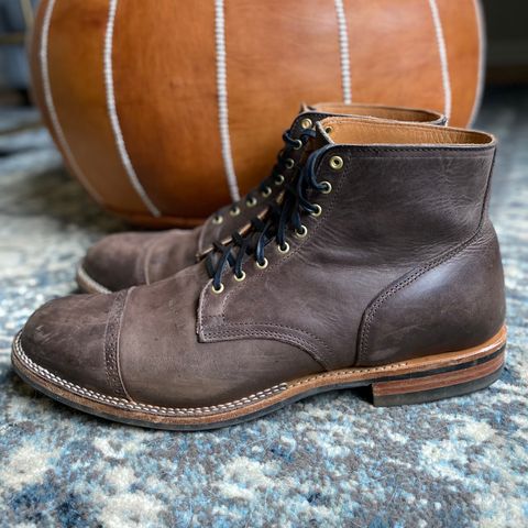 View photo of Viberg Service Boot BCT in Maryam 1071 Port Vitello Calf