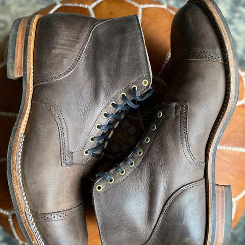 View photo of Viberg Service Boot BCT in Maryam 1071 Port Vitello Calf