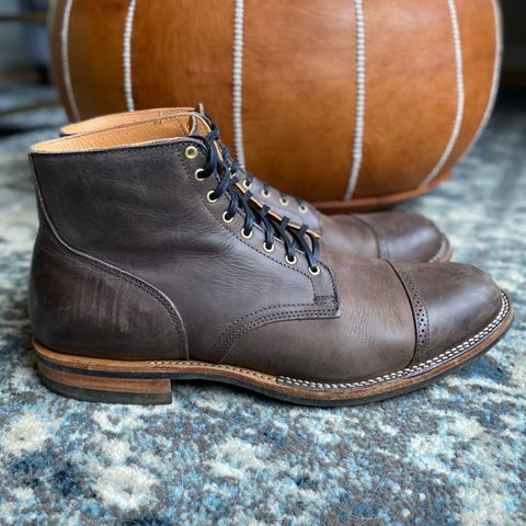 View photo of Viberg Service Boot BCT in Maryam 1071 Port Vitello Calf