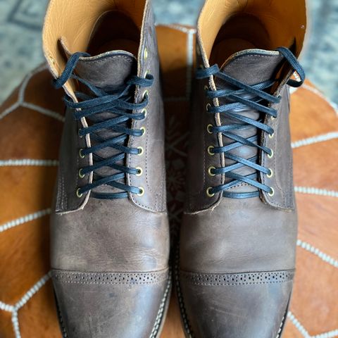 View photo of Viberg Service Boot BCT in Maryam 1071 Port Vitello Calf