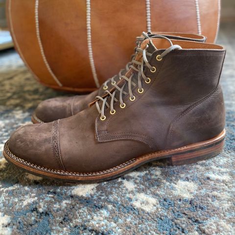 View photo of Viberg Service Boot BCT in Maryam 1071 Port Vitello Calf