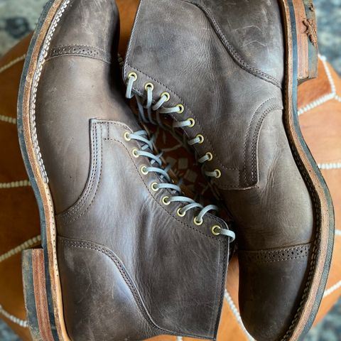 View photo of Viberg Service Boot BCT in Maryam 1071 Port Vitello Calf