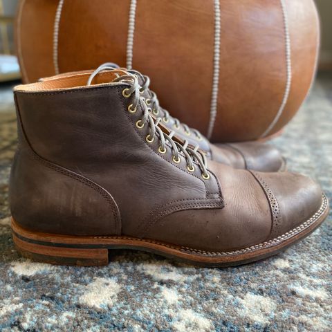 View photo of Viberg Service Boot BCT in Maryam 1071 Port Vitello Calf