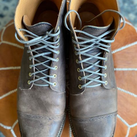 View photo of Viberg Service Boot BCT in Maryam 1071 Port Vitello Calf