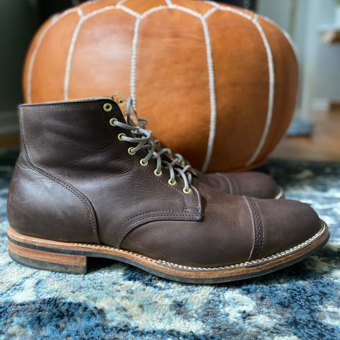 View photo of Viberg Service Boot BCT in Maryam 1071 Port Vitello Calf