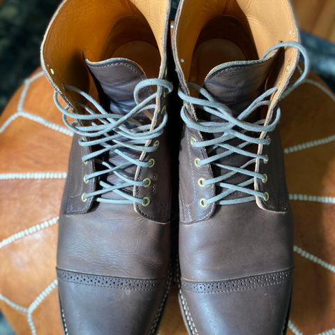 View photo of Viberg Service Boot BCT in Maryam 1071 Port Vitello Calf