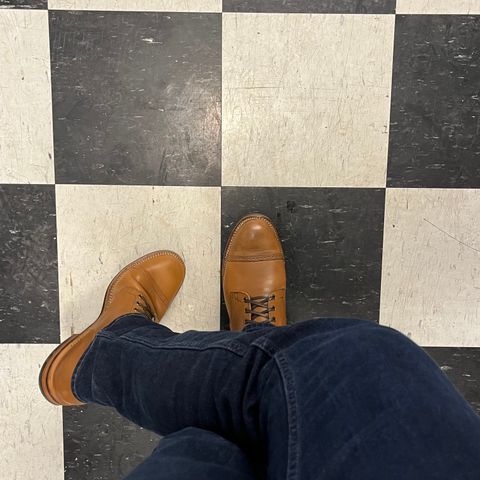 View photo of Viberg Service Boot BCT in Horween Bourbon Workshoe Butt