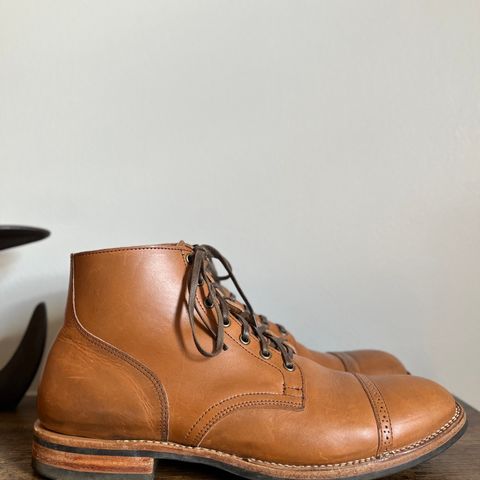 View photo of Viberg Service Boot BCT in Horween Bourbon Workshoe Butt