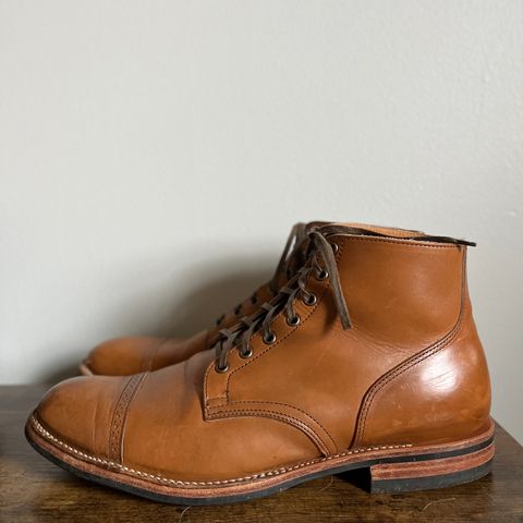 View photo of Viberg Service Boot BCT in Horween Bourbon Workshoe Butt