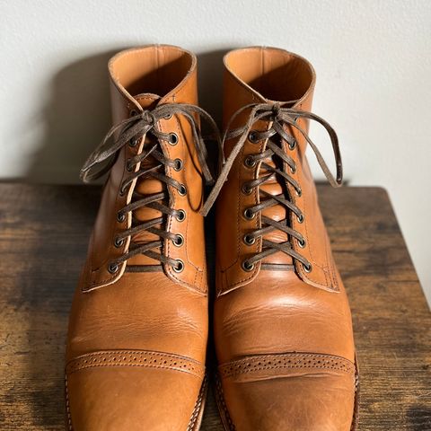 View photo of Viberg Service Boot BCT in Horween Bourbon Workshoe Butt