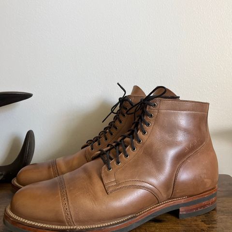 View photo of Viberg Service Boot BCT in Horween Natural Chromexcel