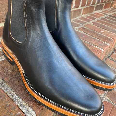 Search result thumbnail of Benzein The Seventh Chelsea Boot in Shinki Black Latigo Teacore Horsehide