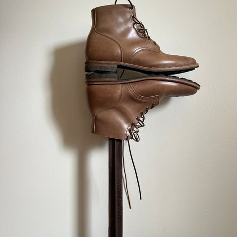 View photo of Viberg Service Boot in Maryam Taupe TPR Horsebutt