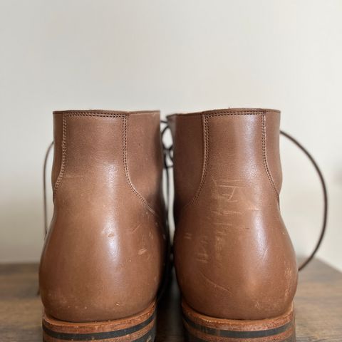 View photo of Viberg Service Boot in Maryam Taupe TPR Horsebutt