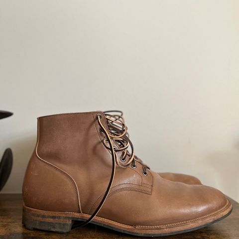 View photo of Viberg Service Boot in Maryam Taupe TPR Horsebutt