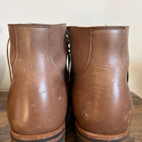 View photo of Viberg Service Boot in Maryam Taupe TPR Horsebutt