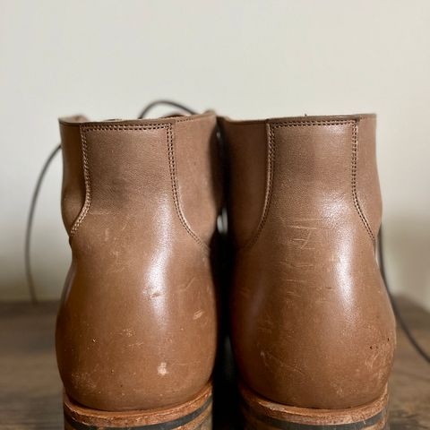 View photo of Viberg Service Boot in Maryam Taupe TPR Horsebutt