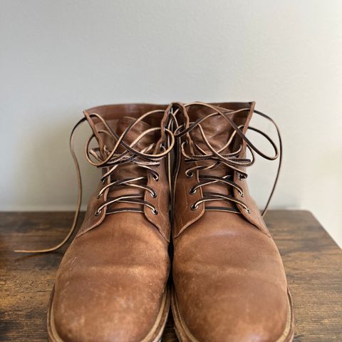 View photo of Viberg Service Boot in Maryam Taupe TPR Horsebutt