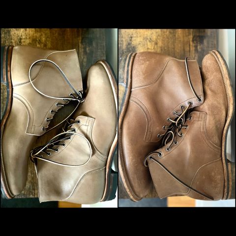 Viberg Service Boot in Maryam Taupe TPR Horsebutt