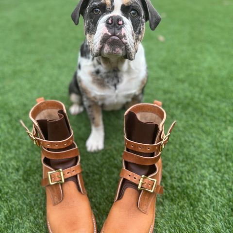 Nicks TankerPro in Horween Natural Dublin