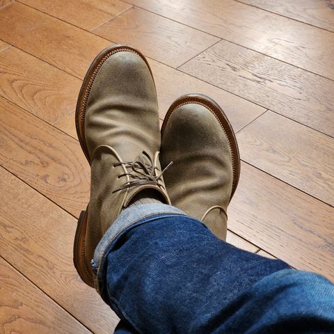 Viberg Uplands Boot in Nature Waxy commander