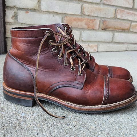 Viberg Service Boot in Horween Saddle Tan Chromepak