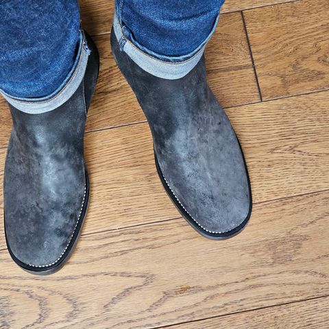 Briselblack The Kai Jodhpur in Maryam Black Waxed Reverse Horsebutt