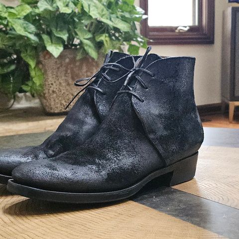 Clinch George Boots in Uneven Horse Suede