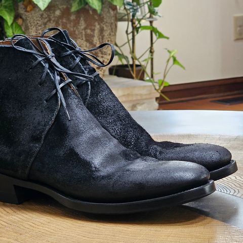 Clinch George Boots in Uneven Horse Suede
