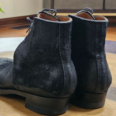 Clinch George Boots in Uneven Horse Suede