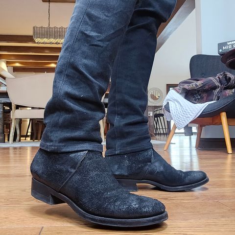 Clinch George Boots in Uneven Horse Suede