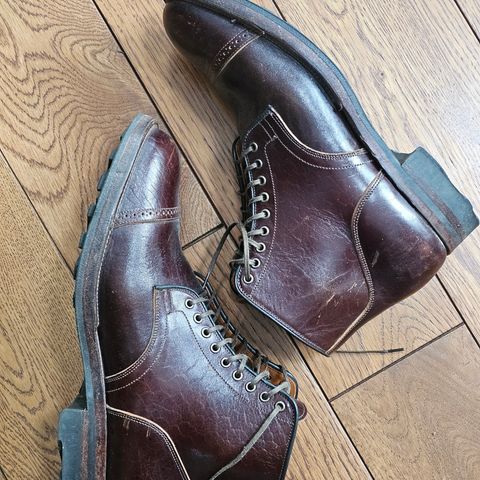Viberg Service Boot in Shinki Dark Brown Oiled Horsebutt