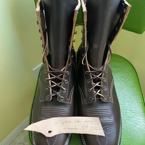 Sherman Boot Works Glanton in Maryam Natural Horsebutt