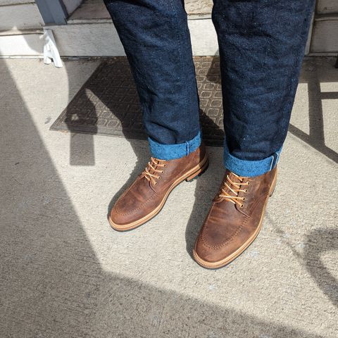 Parkhurst The Niagara in C.F. Stead Light Brown Waxy Commander Suede