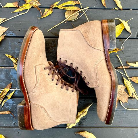 Midas Service Boot in Horween Natural Chromexcel Roughout