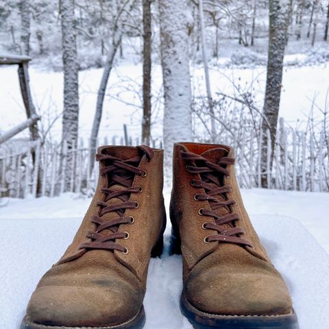 View photo of Midas Service Boot in Horween Natural Chromexcel Roughout