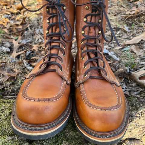 Thorogood 8" Moc Toe in Unknown Leather