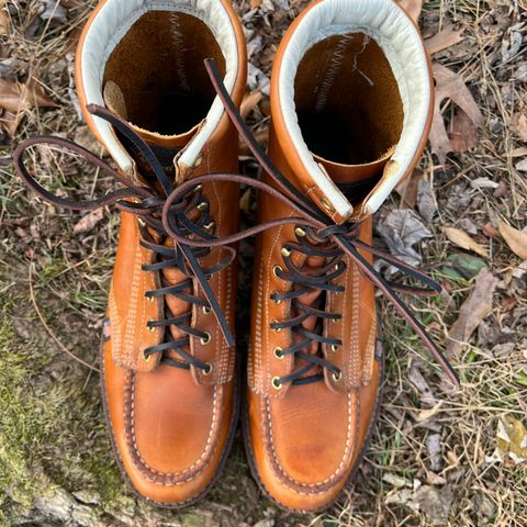 Thorogood 8" Moc Toe in Unknown Leather