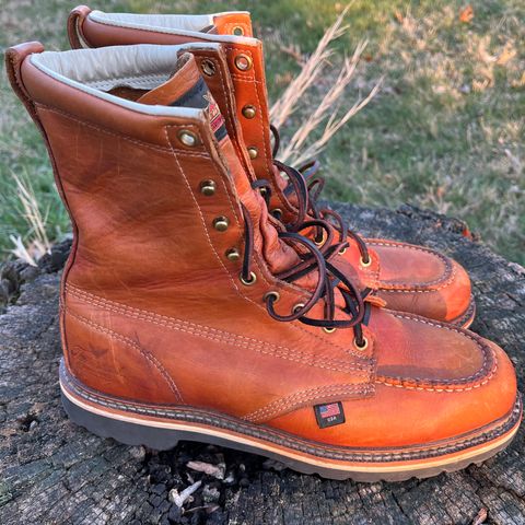Thorogood 8" Moc Toe in Unknown Leather