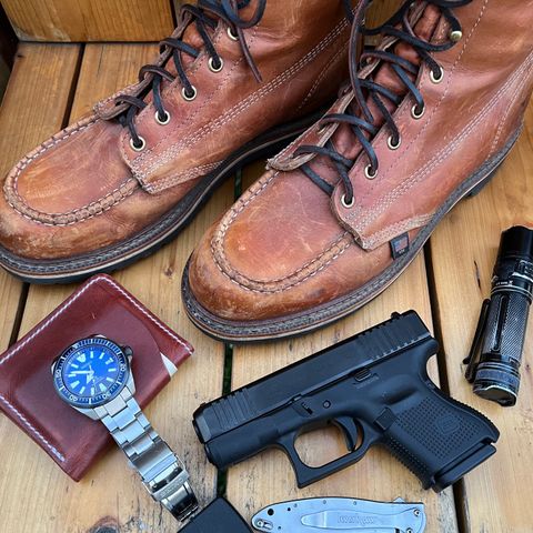 Thorogood 8" Moc Toe in Unknown Leather