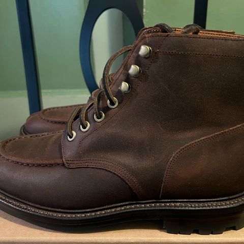 Grant Stone Ottawa Boot in C.F. Stead Tobacco Waxy Commander Suede