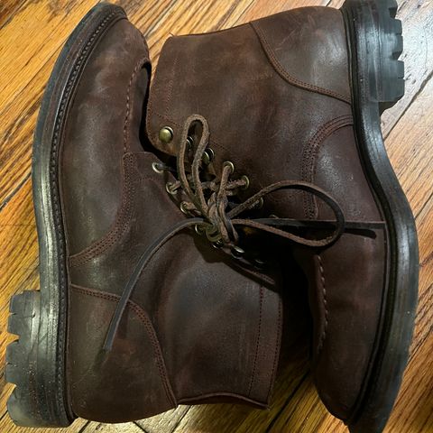 Grant Stone Ottawa Boot in C.F. Stead Tobacco Waxy Commander Suede