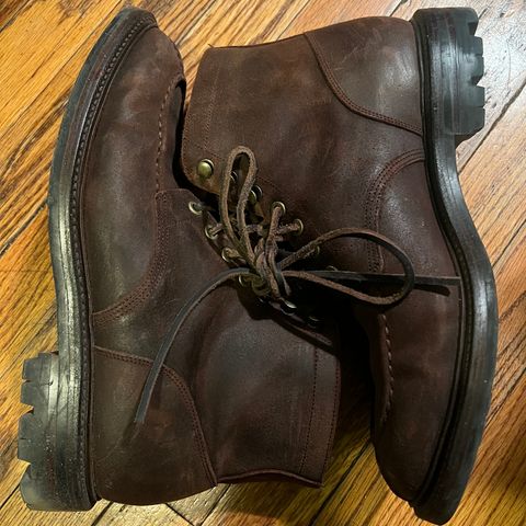 Grant Stone Ottawa Boot in C.F. Stead Tobacco Waxy Commander Suede